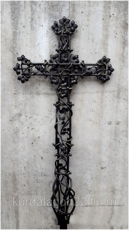 Крест для могилы кованый К34